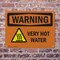 Signmission Hot Surface Sign, 10 in H x 14 in W, Plastic, Very Hot Water With Symbol OS-2PACK-WS-P-1014-L-12449 - alternate 4